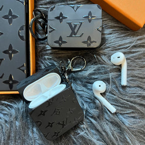 Étui AirPods noir tendance (M Love) 