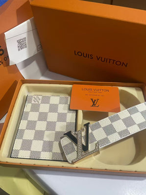 2 Set Buckle Love Belt & Wallet with Packaging