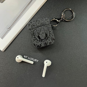 Black Trendy Airpods Case ( Ver.5 )