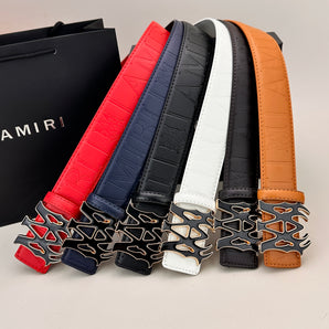 Classic AM Belt (Black & Gold Buckle)