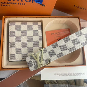 2 Set Buckle Love Belt & Wallet with Packaging