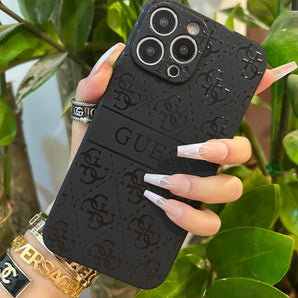 Étui de téléphone noir tendance (M GU) 