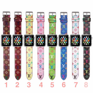 Colorful Letter Printed Watchband For iWatch