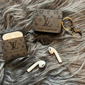 Black Trendy Airpods Case ( Big Love)
