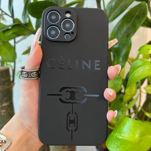 Étui de téléphone noir tendance (Grand CE) 