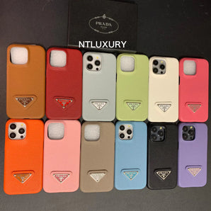 Handyhülle mit Litschi-Muster für iPhone (12 Farben) 