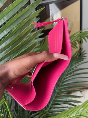 Dark Pink Logo Wallet *comes with box*
