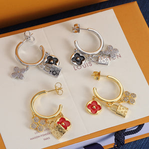 Vintage Love Lock Cute Earrings