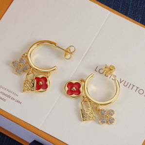 Vintage Love Lock Cute Earrings