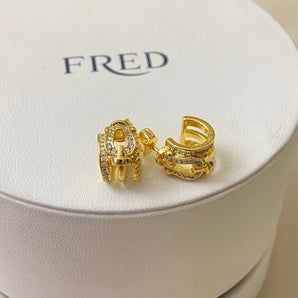 Friendly Anchor Design Earrings