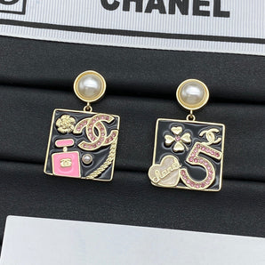 Square Coco Girl Earrings