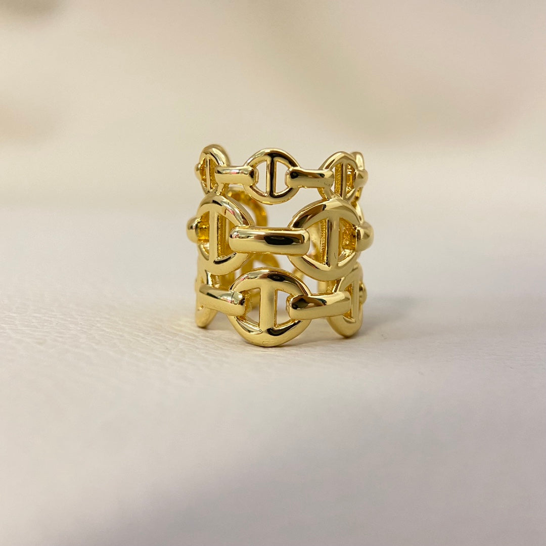 Pig Nose Openwork Armband & Ringe