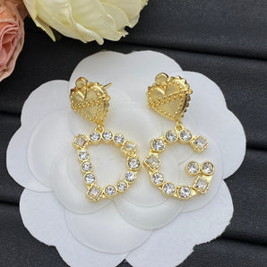 Dog Cute Letter Earrings