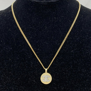 Cute Button Earring Stud & Necklace 2 Set