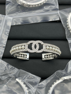 Coco Girl Silver Pearl Bracelet
