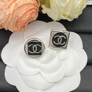 Cute Silver CC Earrings