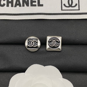 Cute Silver CC Earrings