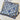 Chessboard Love Long Silk Scarf (Blue)